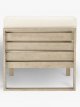 Single Modular Garden Lounge Chair Section,(Eucalyptus Wood), Natural