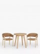 Round Garden Bistro Table, 75cm, (Acacia Wood), Natural
